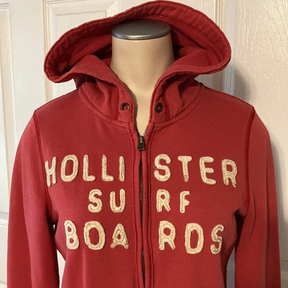 Hollister Full Zip Hooded Sweatshirt M - Picture 2 of 16